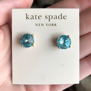 ❌SOLD❌ Kate Spade Sparkly Blue Gumdrop Earrings